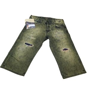PRPS BARRACUDA RIPPED WASHED SHORT JEAN Size 32 Mens